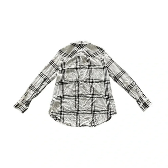 Arizona Jeans Black White Button Down Boyfriend Fit Women’s XL - Picture 4 of 13